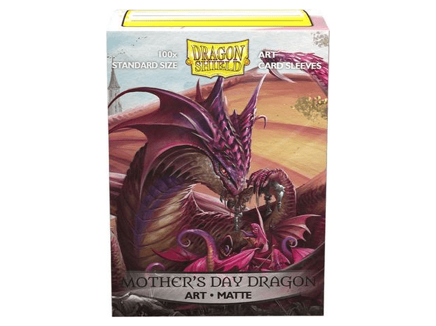 Протекторы Dragon Shield (100 шт., 63x88 мм): с рисунком Mother's Day Dragon, матовые