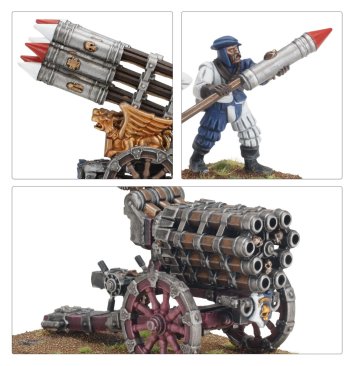 Helblaster Volley Gun and Helstorm Rocket Battery