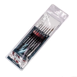 Кисти MiniWarPaint набор "Серия Regular" в пакете (7 кистей)