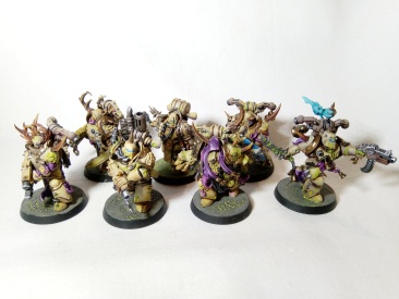Warhammer 40k Death Guard Plague Marines x7 (Pro-Painted)