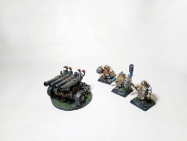 Warhammer Fantasy Age of Sigmar Dwarf Cannon and Organ Cannon (Pro-Painted)