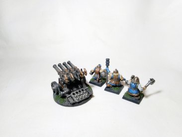 Warhammer Fantasy Age of Sigmar Dwarf Cannon and Organ Cannon (Pro-Painted)