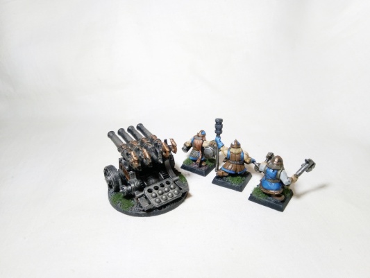Warhammer Fantasy Age of Sigmar Dwarf Cannon and Organ Cannon (Pro-Painted)