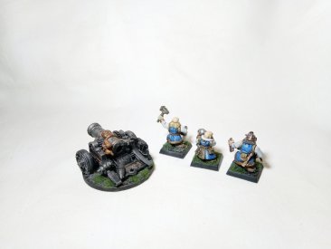 Warhammer Fantasy Age of Sigmar Dwarf Cannon and Organ Cannon (Pro-Painted)
