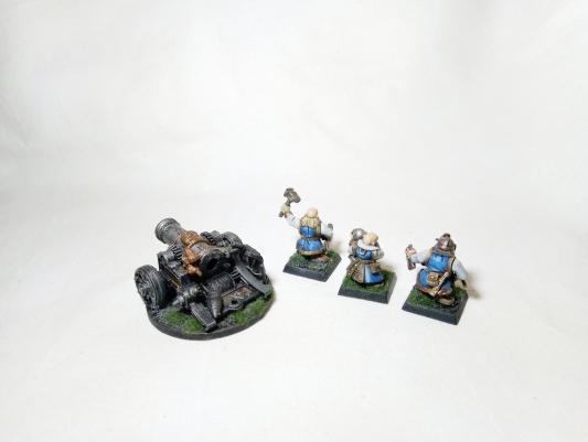 Warhammer Fantasy Age of Sigmar Dwarf Cannon and Organ Cannon (Pro-Painted)