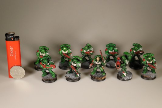 Warhammer 40000: Dark Vengeance Space Marines Tactical Squad x10 (Painted)