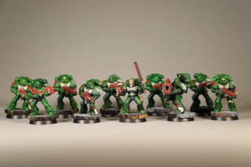 Warhammer 40000: Dark Vengeance Space Marines Tactical Squad x10 (Painted)