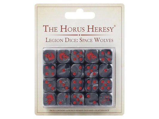 The Horus Heresy Space Wolves Dice Set (предзаказ 2025)