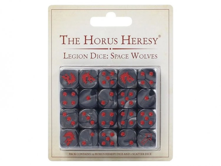 The Horus Heresy Space Wolves Dice Set (предзаказ 2025)