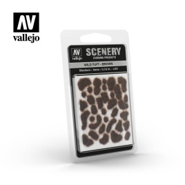 Пучки травы Vallejo Scenery: Wild Tuft Brown 4мм