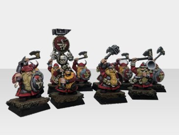 Warhammer Fantasy  Battles AOS Dwarf Warriors x10 (Pro-Painted)