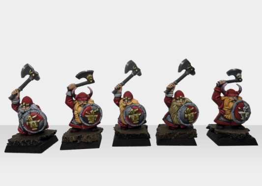 Warhammer Fantasy  Battles AOS Dwarf Warriors x10 (Pro-Painted)