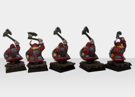 Warhammer Fantasy  Battles AOS Dwarf Warriors x10 (Pro-Painted)