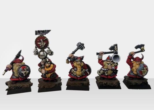 Warhammer Fantasy  Battles AOS Dwarf Warriors x10 (Pro-Painted)