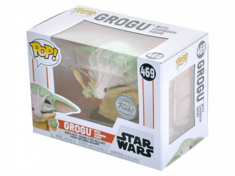 Фигурка Funko POP! Star Wars: Grogu (With Chowder Squid)