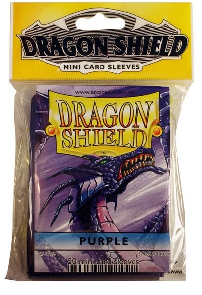 Протекторы МИНИ &quot;Dragon Shield&quot; (50 шт.): фиолетовые