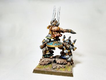 Warhammer Fantasy Age of Sigmar Dwarf King Alric w. Shieldbearers (Pro-Painted)