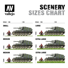 Пучки травы Vallejo Scenery: Wild Tuft Dense Beige 6мм