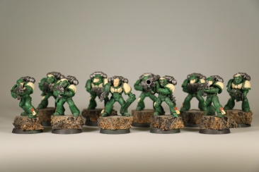 Warhammer 40k Dark Angel Tactical Squad x10 (Painted)