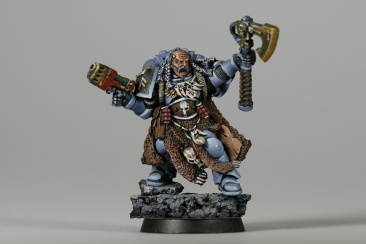 Warhammer 40k Space Wolves Rune Priest x1 (Metal, Painted)