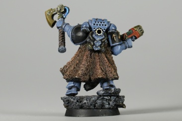Warhammer 40k Space Wolves Rune Priest x1 (Metal, Painted)