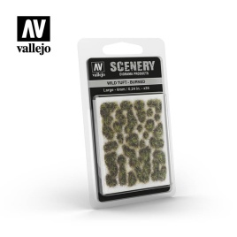 Пучки травы Vallejo Scenery: Wild Tuft Burned 6мм