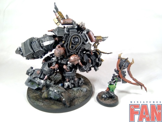 Warhammer 40k Space Ork Warboss Ghazghkull Thraka and Makari (Pro-Painted)