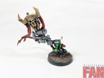 Warhammer 40k Space Ork Warboss Ghazghkull Thraka and Makari (Pro-Painted)