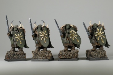 Warhammer Fantasy Battles Chaos Warriors x4 (99120201047) (Painted)