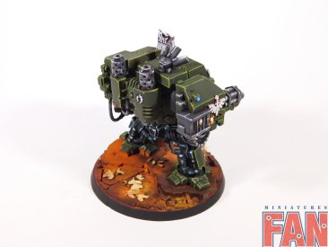 Warhammer 40k Dark Angels Space Marines Dreadnaught (Pro-Painted)