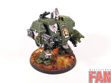 Warhammer 40k Dark Angels Space Marines Dreadnaught (Pro-Painted)