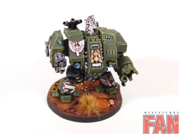 Warhammer 40k Dark Angels Space Marines Dreadnaught (Pro-Painted)