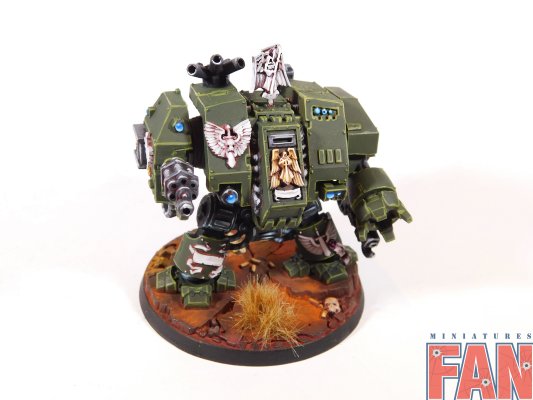 Warhammer 40k Dark Angels Space Marines Dreadnaught (Pro-Painted)