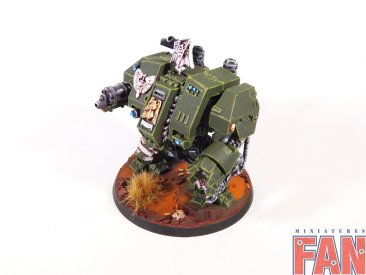 Warhammer 40k Dark Angels Space Marines Dreadnaught (Pro-Painted)