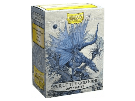 Протекторы Dragon Shield (100 шт., 63x88 мм): с рисунком Seer of the God Hand, матовые