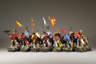 Warhammer Fantasy Battles Bretonnian Knights x7 (Painted)
