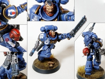 Warhammer 40k Space Marine Primaris Assault Intercessors x5 (Pro-Painted)