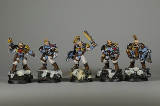 Warhammer 40000 Space Wolves Scout Squad x5 (Painted)