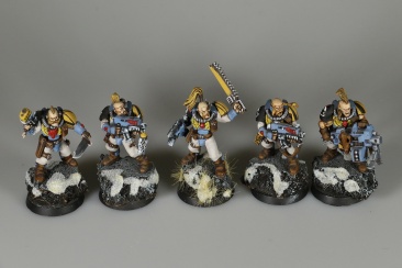 Warhammer 40000 Space Wolves Scout Squad x5 (Painted)