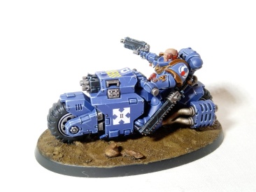 Warhammer 40k Space Marine Ultramarines Primaris Outriders x3 (Pro-Painted)