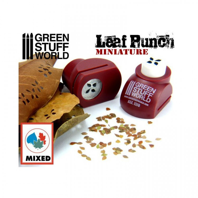 Miniature Leaf Punch RED