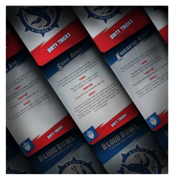 Blood Bowl: Dark Elf Team Card Pack