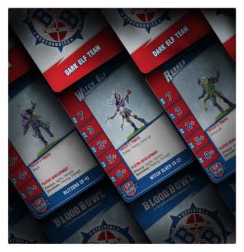 Blood Bowl: Dark Elf Team Card Pack