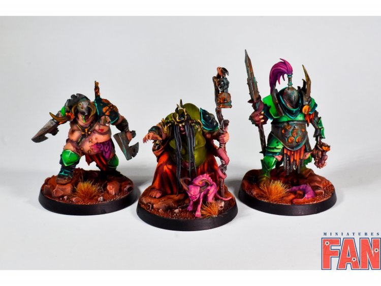 Maggotkin of Nurgle The Wurmspat x3 (Pro-Painted, Warhammer Age of Sigmar Underworlds)