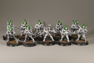 Warhammer 40K Eldar Guardians x10 (99120104018) (Painted)