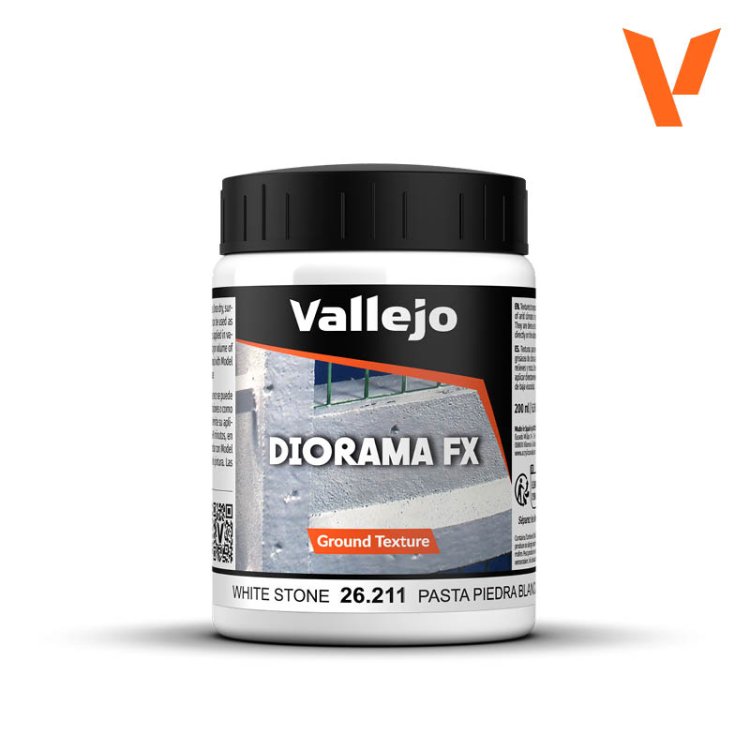 Текстурная паста Vallejo Diorama FX: White Stone 26.211