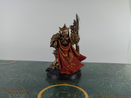 Warhammer 30k / 40k Legio / Adeptus Custodes Shield Captain (Pro-Painted)