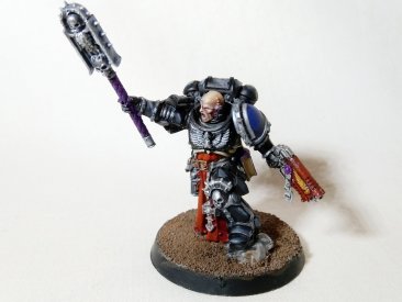 Warhammer 40000 Space Marine Primaris Chaplain (Pro-Painted)
