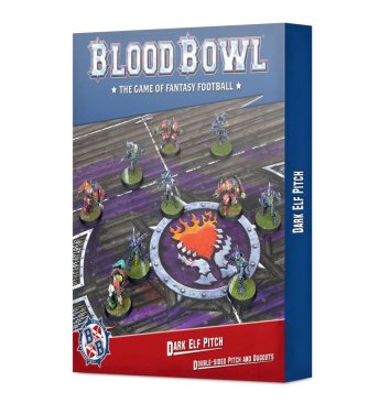Blood Bowl: Dark Elf Team Pitch &amp; Dugouts