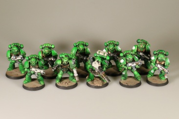 Warhammer 40K Space Marines Tactical Squad x10 (99120101128) (Painted)